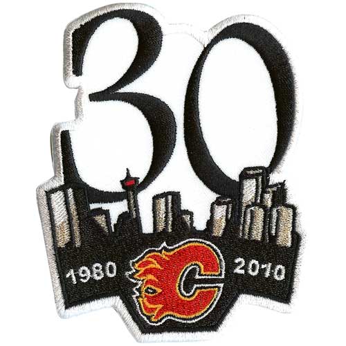 2009-10 Calgary Flames 30th Anniversary Jersey Patch