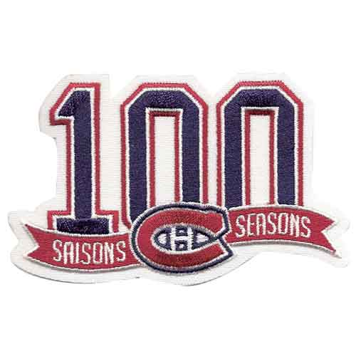 2008-09 Montreal Canadiens 100 Seasons Anniversary Jersey Patch