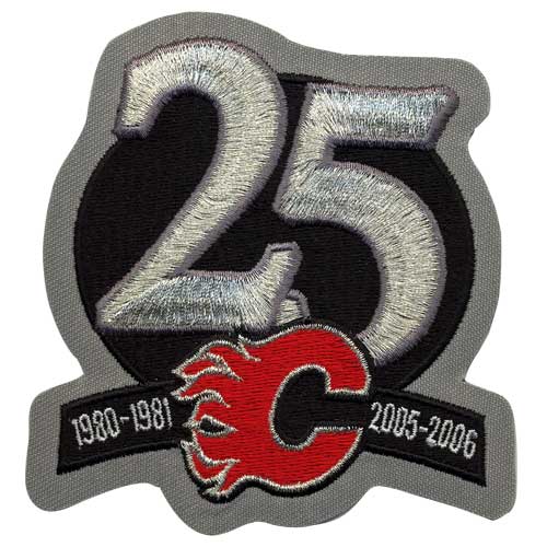 2005-06 Calgary Flames 25th Anniversary Jersey Patch