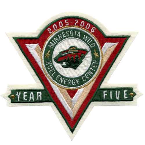 2005-06 Minnesota Wild 5th Anniversary Jersey Patch
