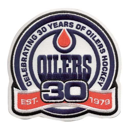 2008-09 Edmonton Oilers 30th Anniversary Jersey Patchg